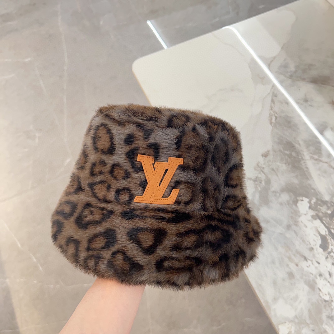 [TOP] Louis Vuitton LV Leopard Print Fisherman's Hat - 3 Colors