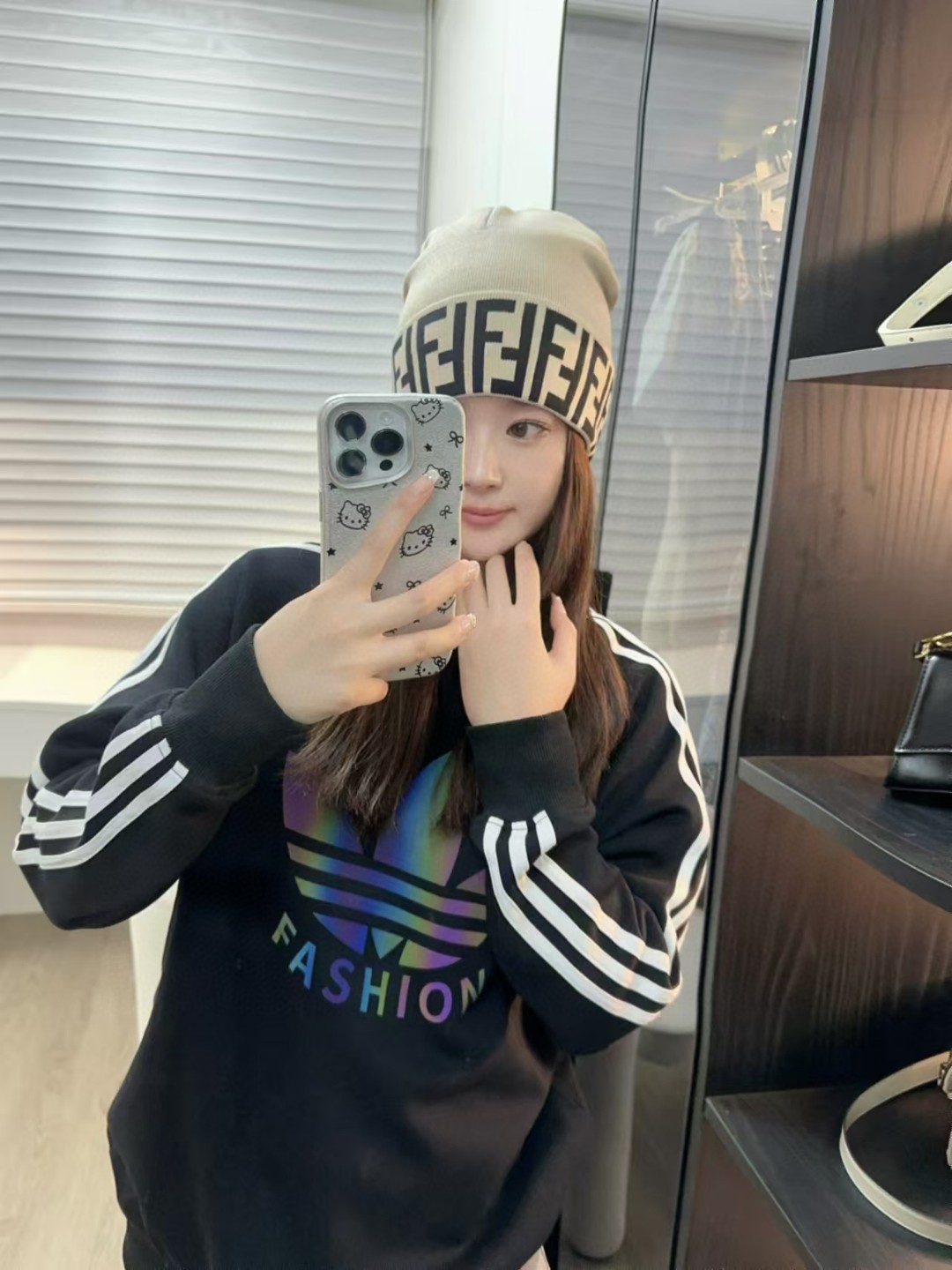 [TOP] FENDI FF Knitted Hat - 4 Colour