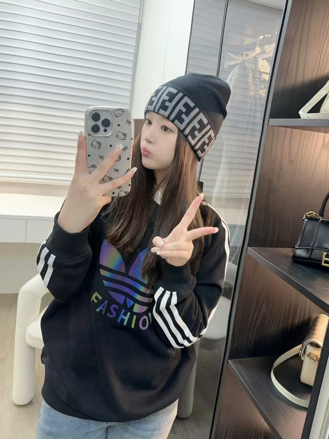 [TOP] FENDI FF Knitted Hat - 4 Colour