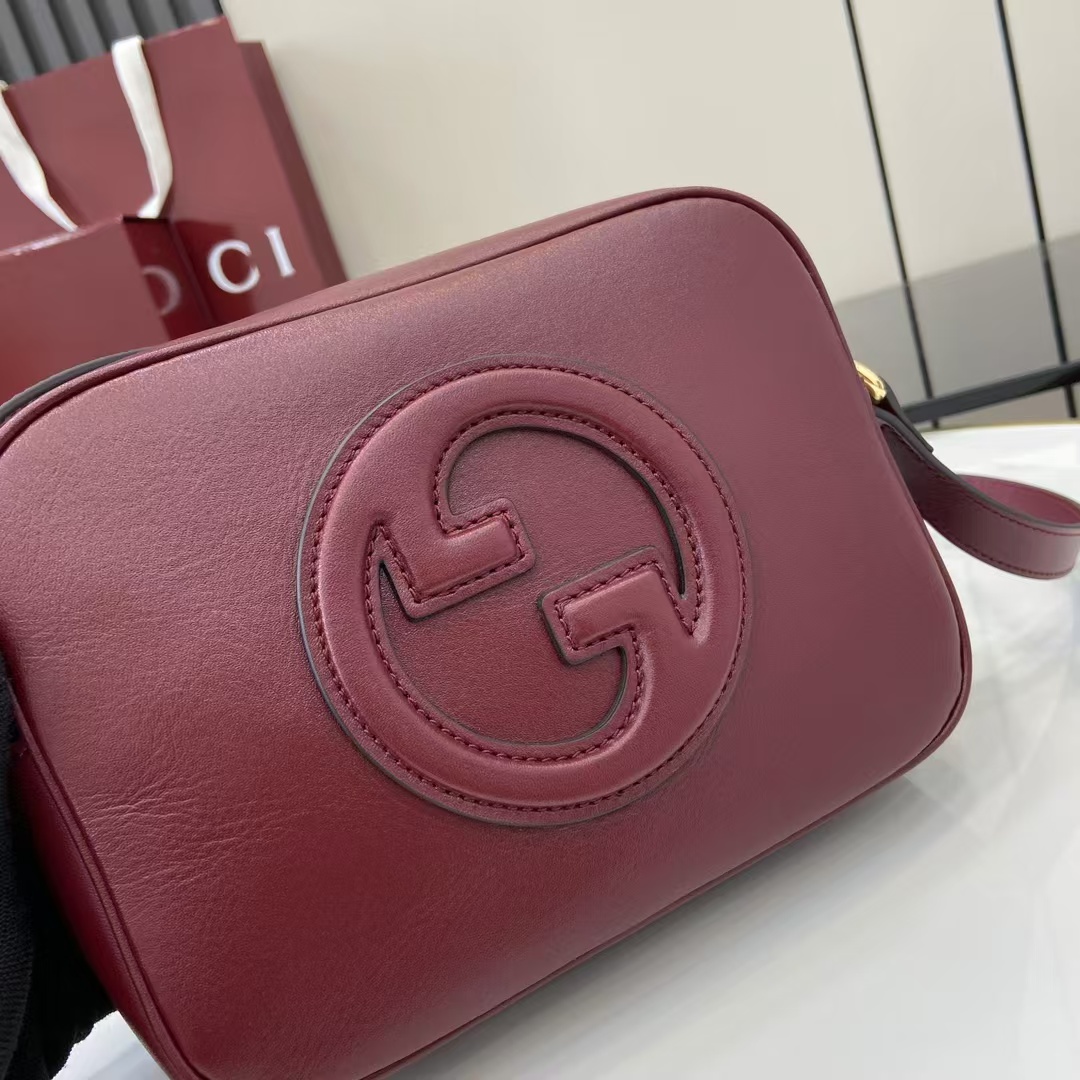 [TOP] GUCCI Blondie Mini Shoulder Bag 21x 15.5x 8cm - Dark Red
