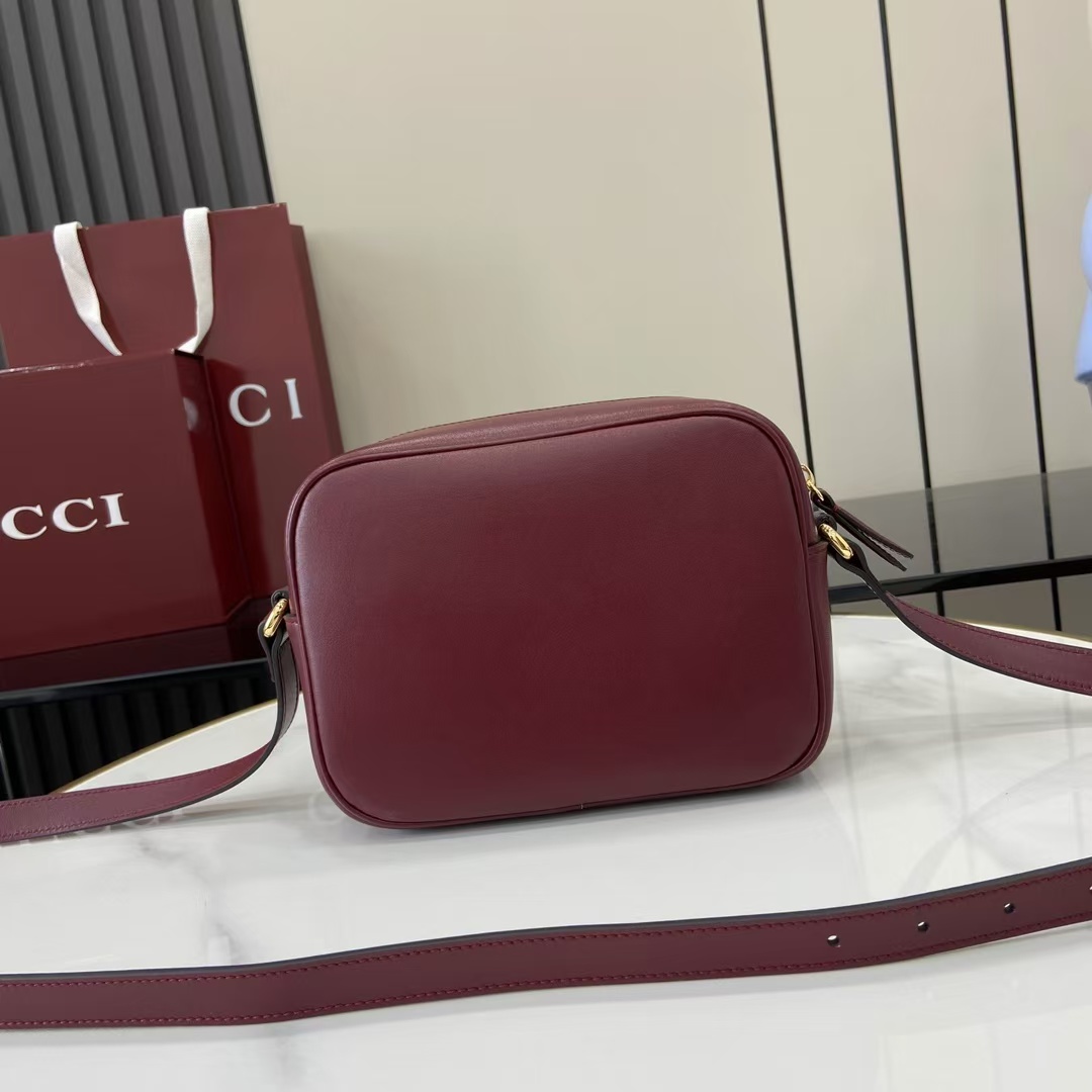 [TOP] GUCCI Blondie Mini Shoulder Bag 21x 15.5x 8cm - Dark Red