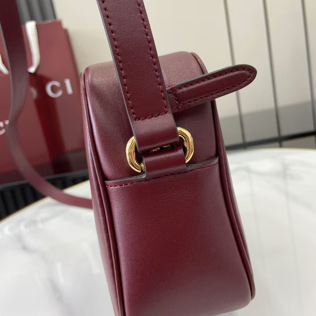 [TOP] GUCCI Blondie Mini Shoulder Bag 21x 15.5x 8cm - Dark Red