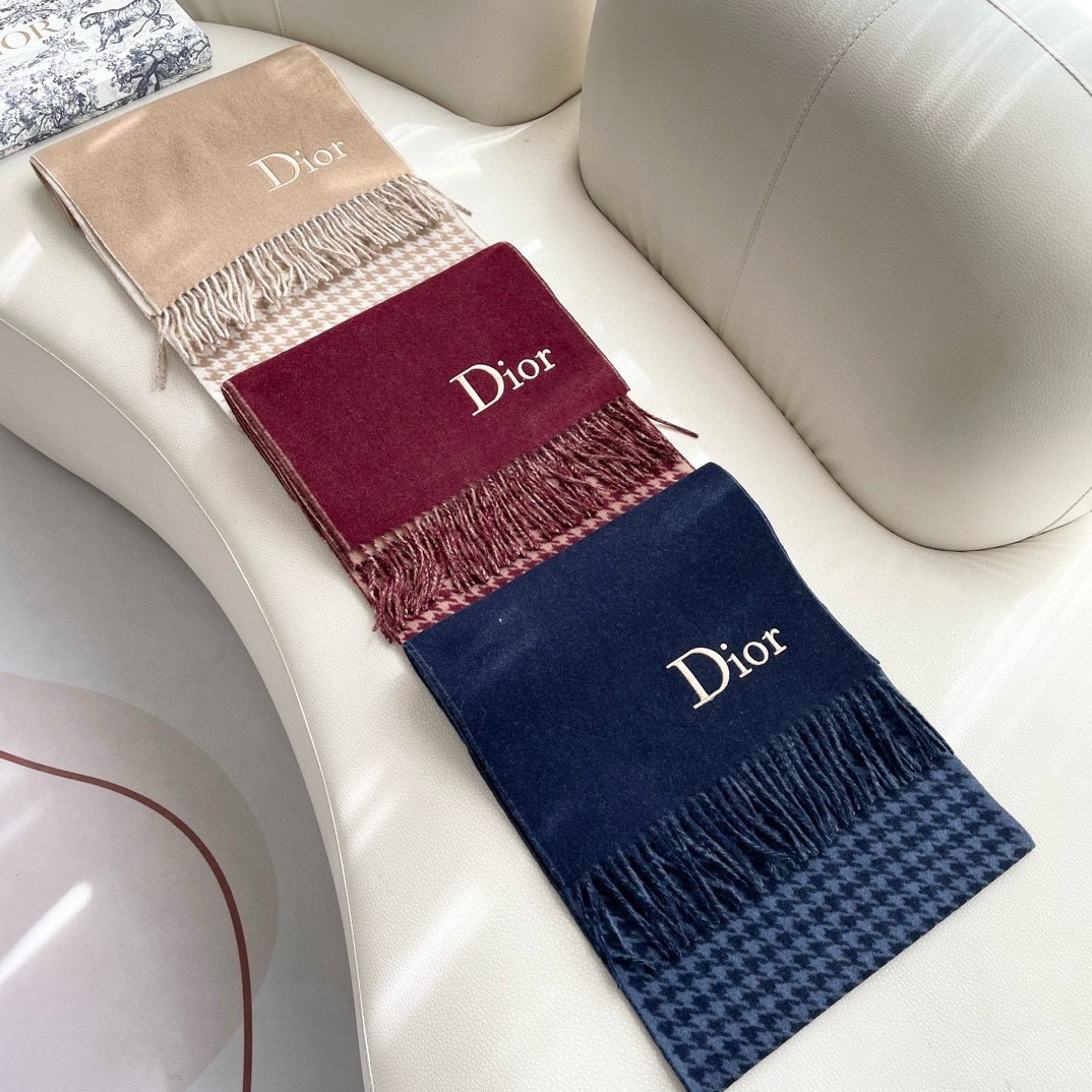 [TOP] Christian Dior  Scarf 32*180cm - 3 Colors