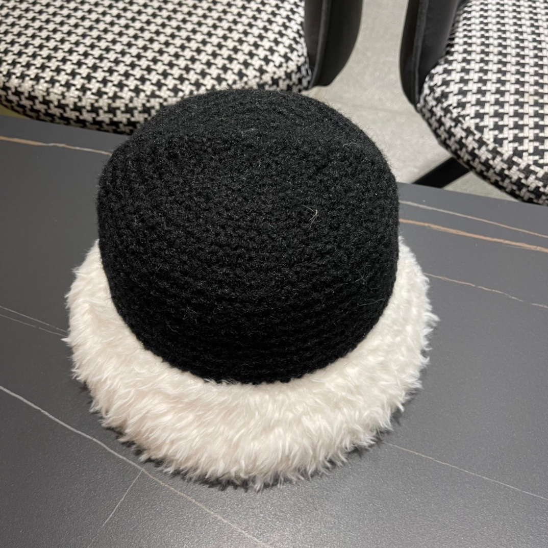 [TOP] Moncler Knitted Plush Fisherman's Hat - 4 Colour