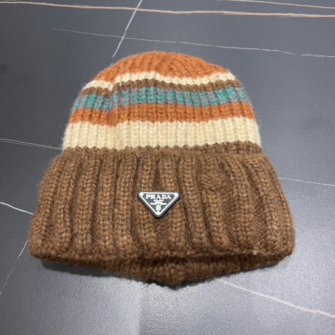 [TOP] PRADA Knitted Hat - 4 Color