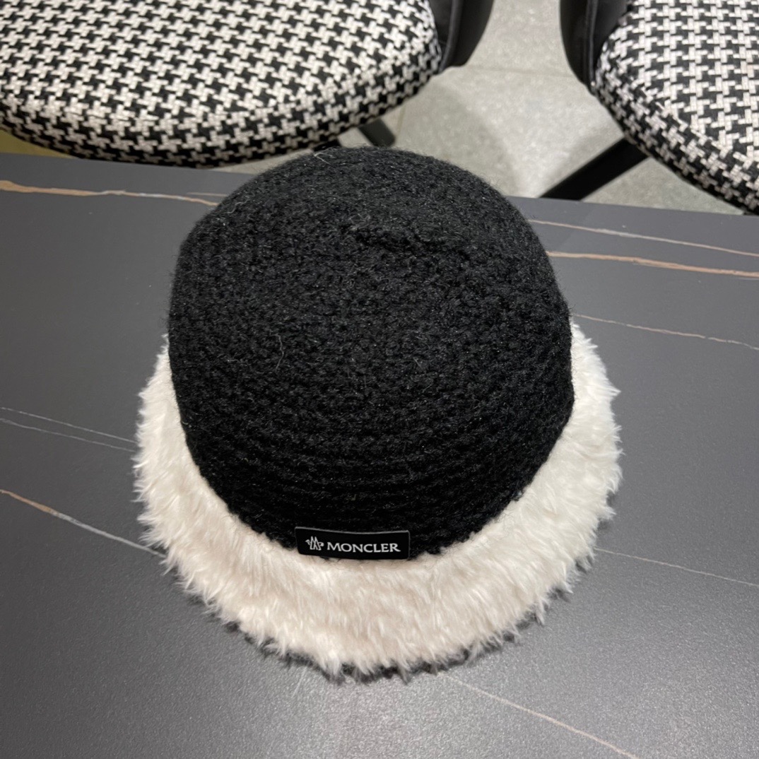 [TOP] Moncler Knitted Plush Fisherman's Hat - 4 Colour