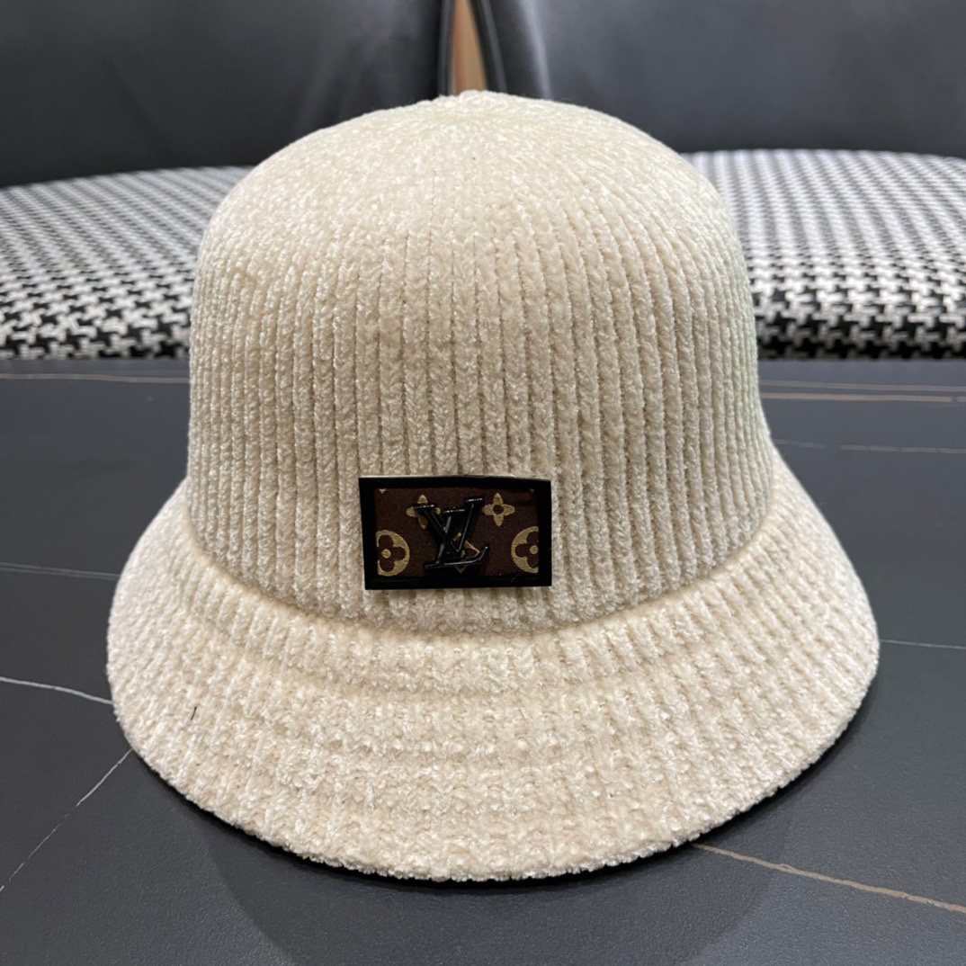 [TOP] Louis Vuitton LV Knitted Fisherman's Hat - 4 Colors