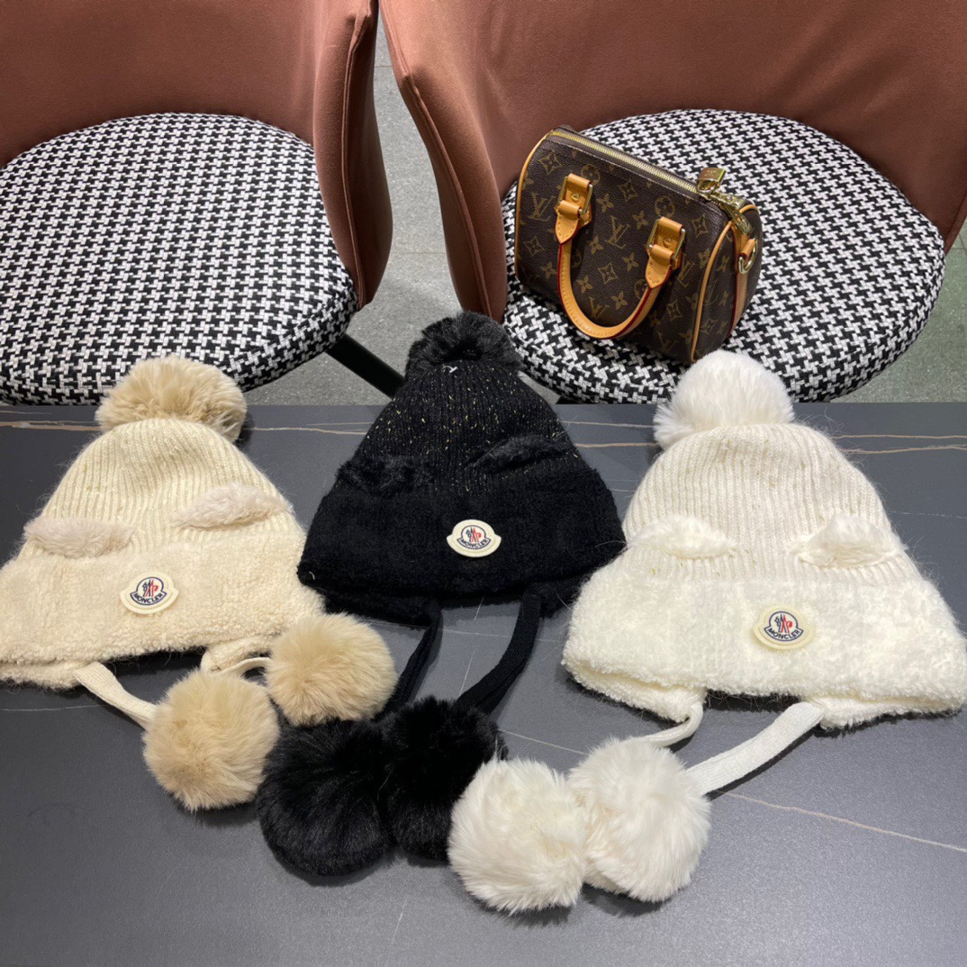 [TOP] Moncler Knitted Woolen Hat - 3 Colour