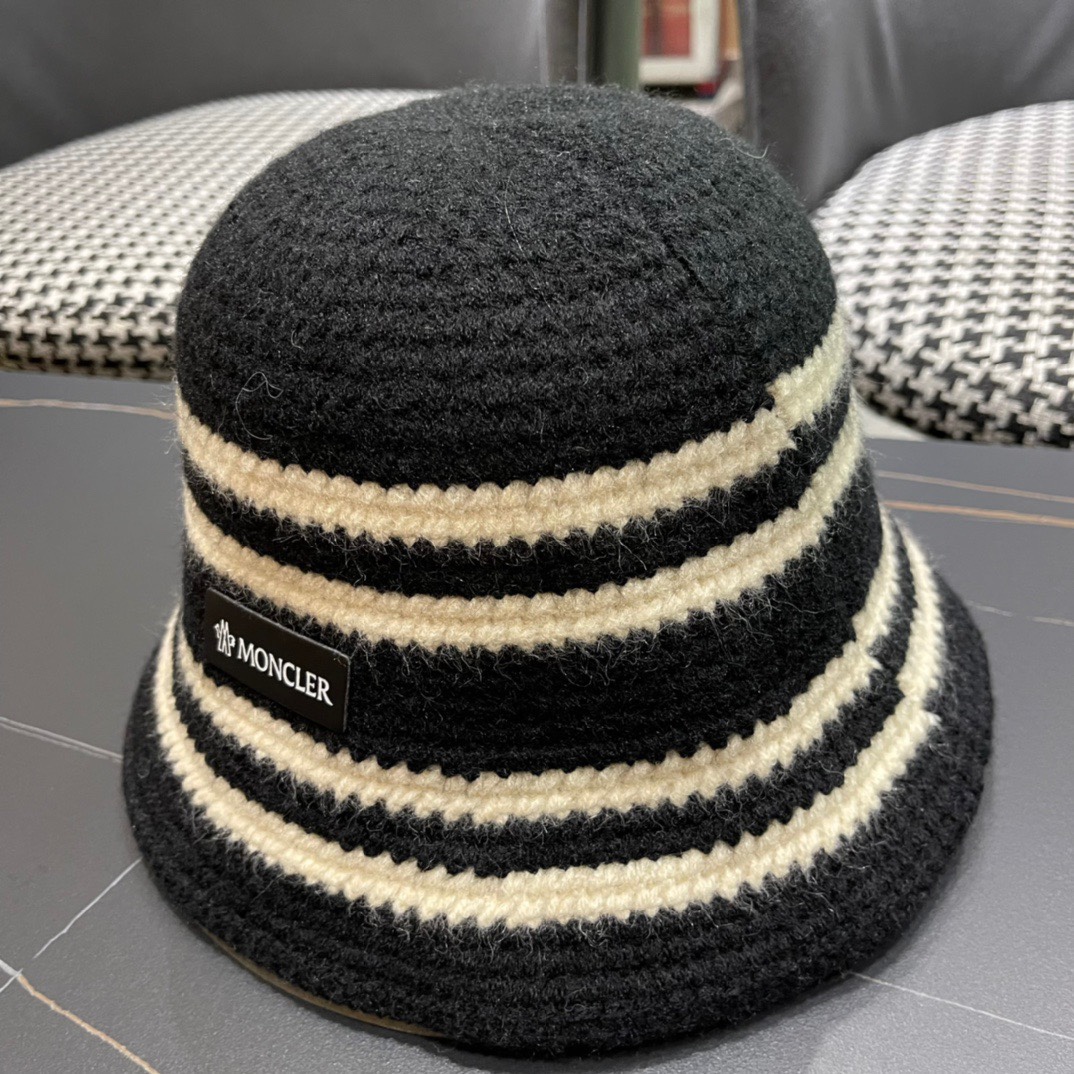 [TOP] Moncler Striped Fisherman's Hat - 3 Colour