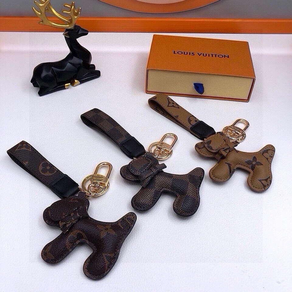 [TOP] Louis Vuitton LV Schnauzer Keychain -3 Colors