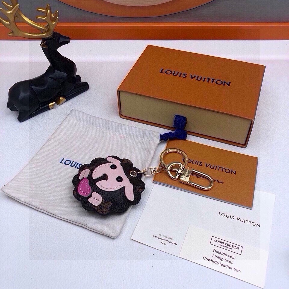 [TOP] Louis Vuitton LV Zodiac Sheep Key Chain - 4 Colour