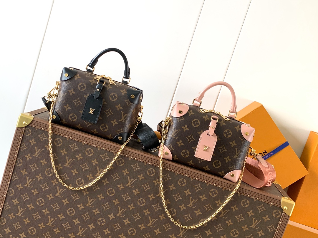 [TOP] Louis Vuitton LV  Petite Malle Souple Handbag 20.0 x 14.0 x 7.5 cm - 2 Colour