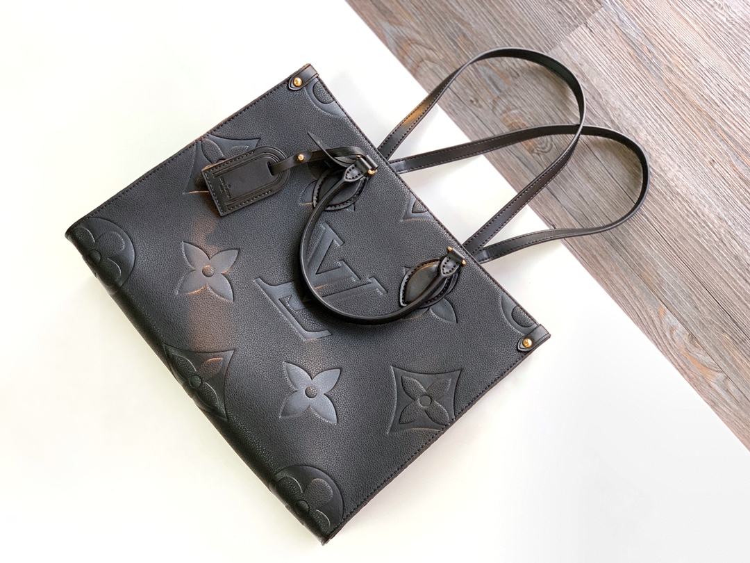 [TOP] Louis Vuitton LV L*V Monogram Empreinte On The Go Bag 35x27x14cm - 5 Colour