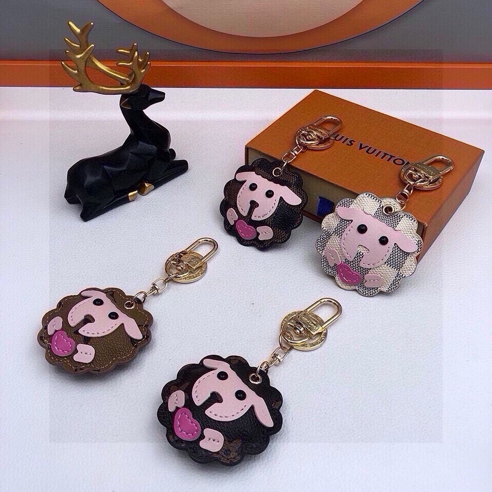 [TOP] Louis Vuitton LV Zodiac Sheep Key Chain - 4 Colour
