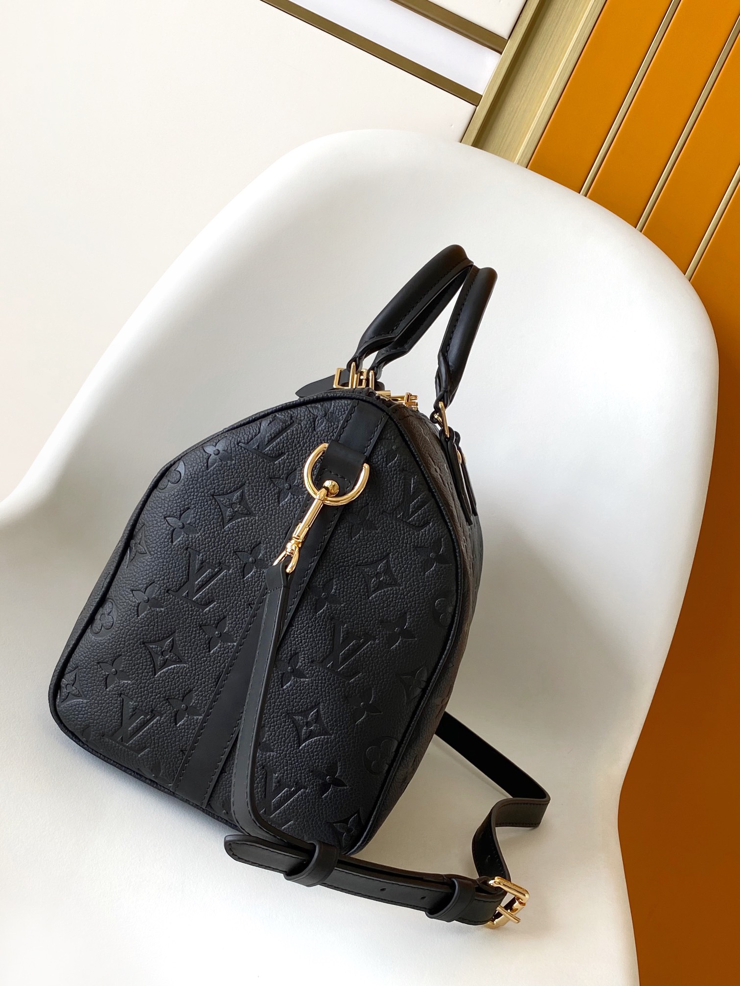 [TOP] Louis Vuitton LV L*V Speedy Bags 30 Empreinte Leather 30*21*17 cm - 2 Colour