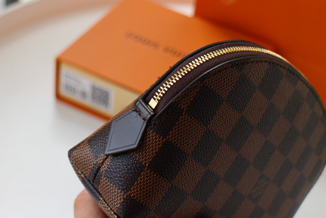 [TOP] Louis Vuitton LV Cosmetic Pouch 17*12*6cm-Brown