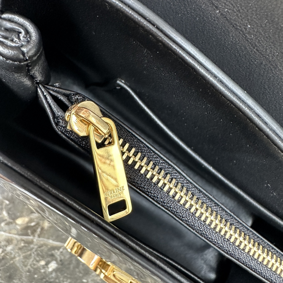 [TOP] CELINE Triomphe Bag Patent Leather 20.5x13 x8cm - 2 Colour