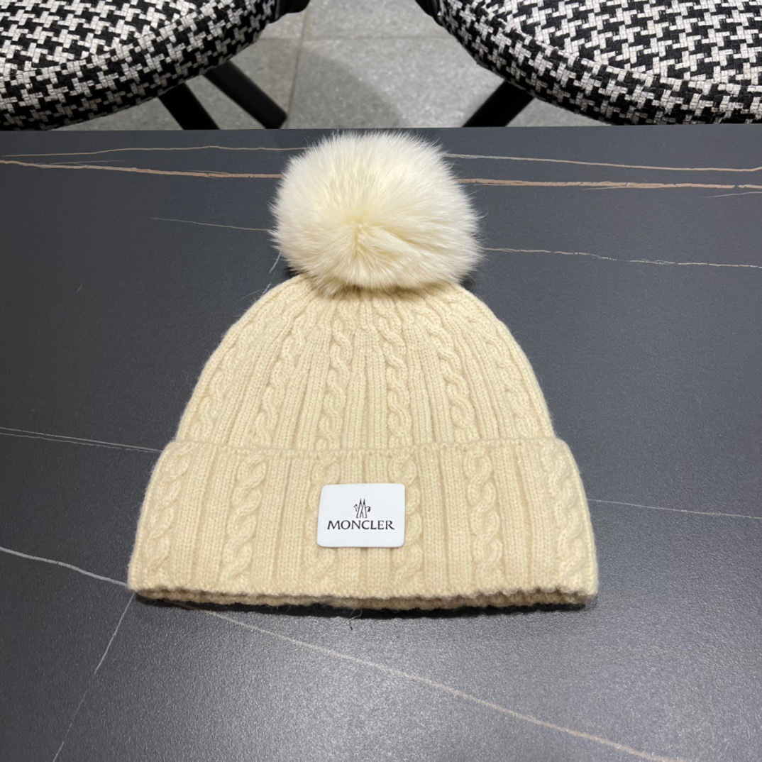 [TOP] Moncler Knitted Woolen Hat - 4 Colour