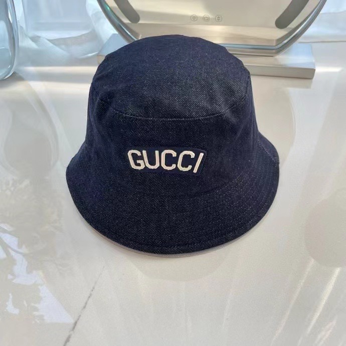 [TOP] GUCCI Cowboy Fisherman Hat - Denim Blue