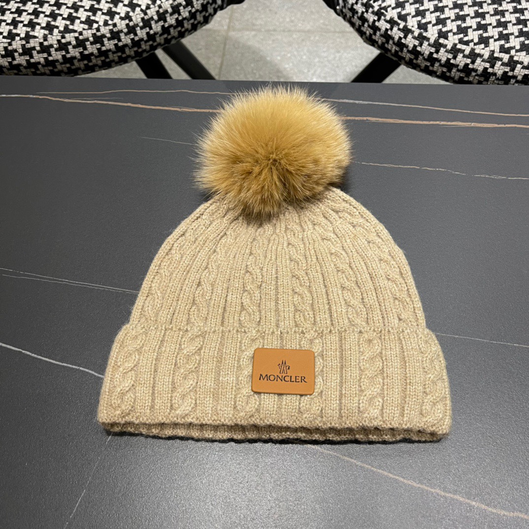 [TOP] Moncler Knitted Woolen Hat - 4 Colour