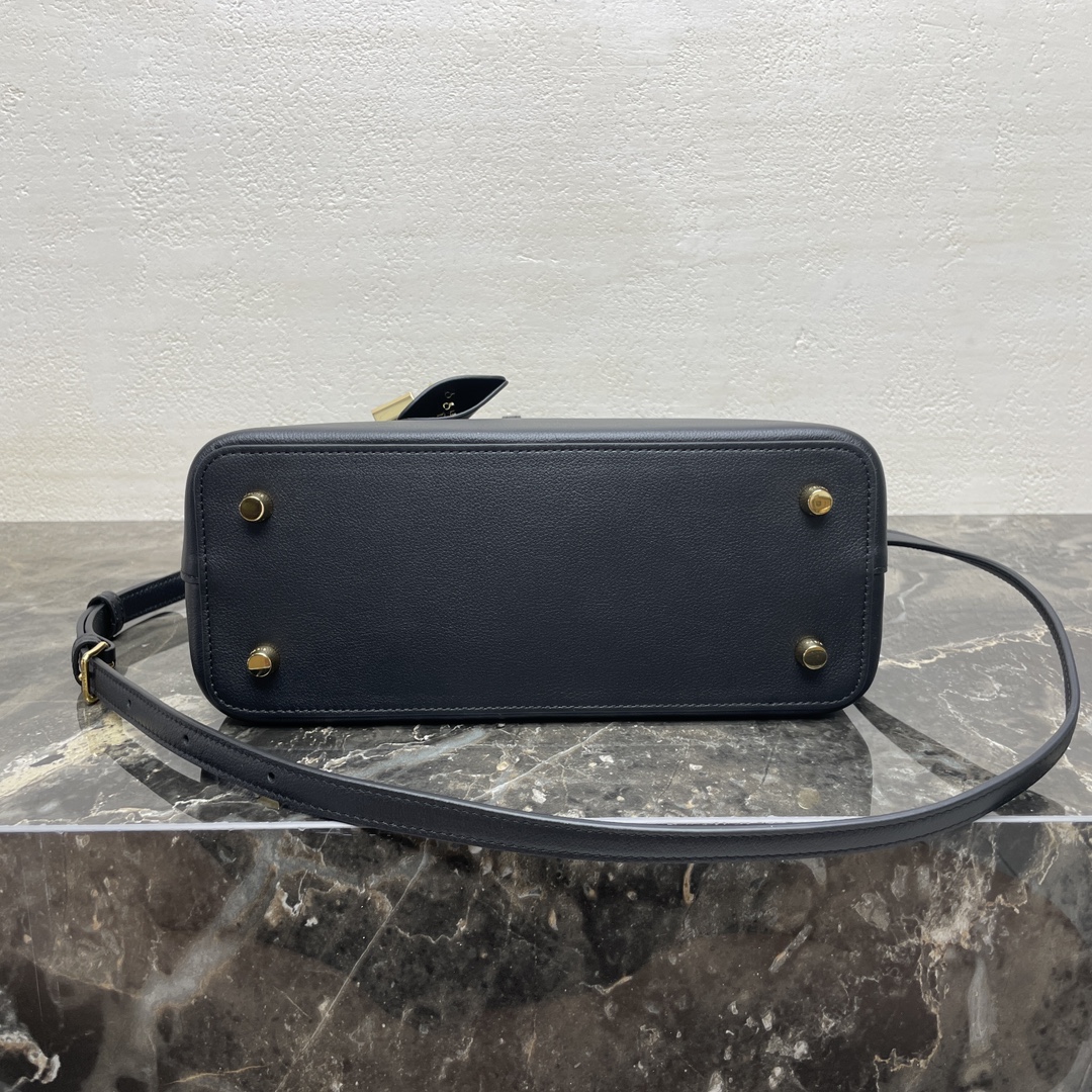 [TOP] CELINE TEEN CONTI Calfskin Bag 21x25x11cm - Brown/Black