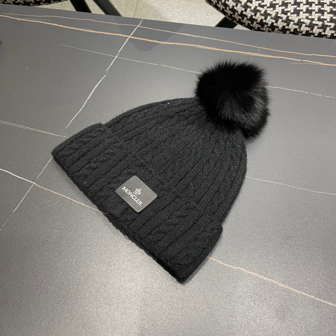 [TOP] Moncler Knitted Woolen Hat - 4 Colour