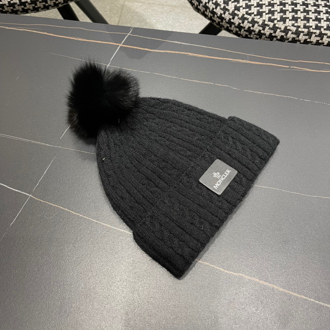 [TOP] Moncler Knitted Woolen Hat - 4 Colour