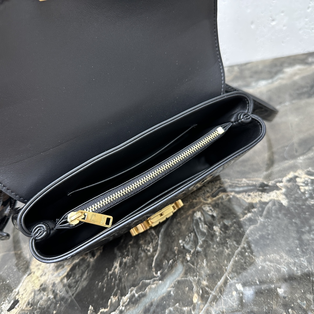 [TOP] CELINE Triomphe Bag Patent Leather 20.5x13 x8cm - 2 Colour