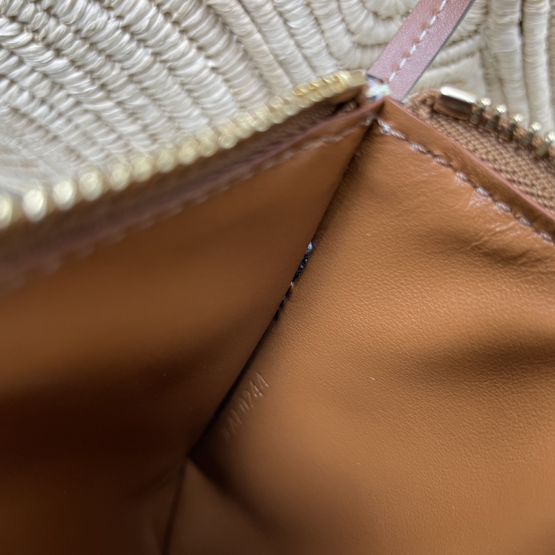 [TOP] CELINE Woven Basket Bag 36x20.5x13cm/47x30.5x15cm - Beige