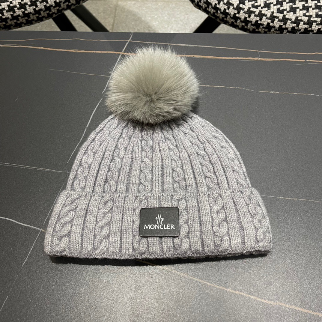 [TOP] Moncler Knitted Woolen Hat - 4 Colour