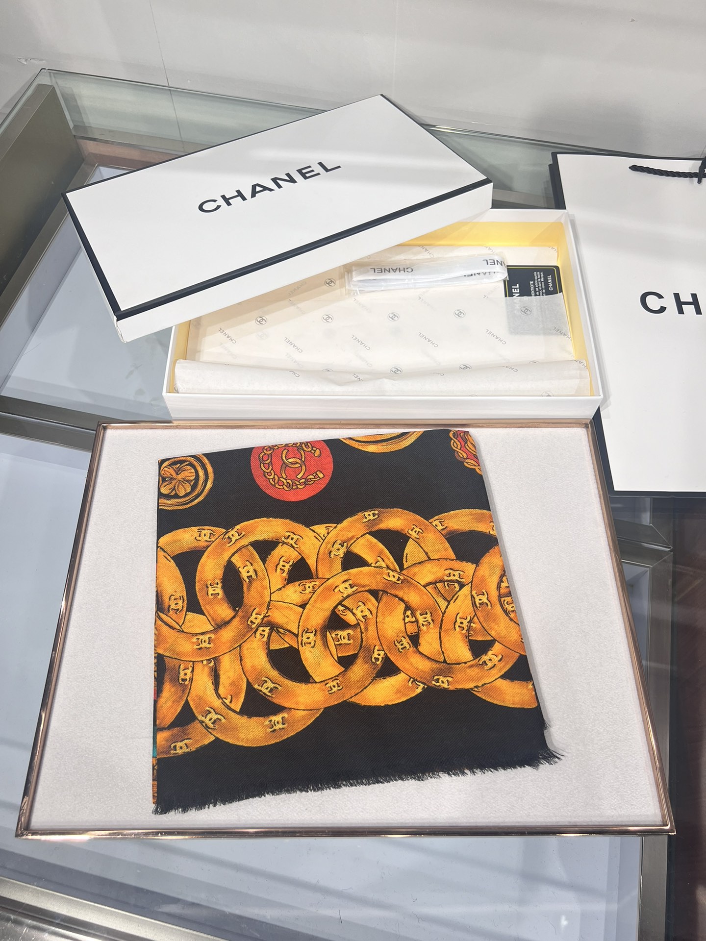 [TOP] CHANEL  Square Scarf 110*110cm - 2 Colors