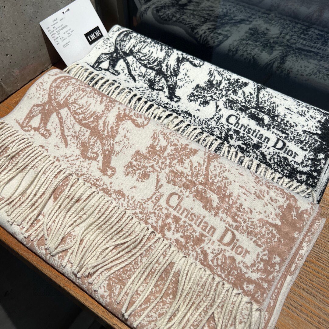 [TOP] Christian Dior Scarf 200*45cm - 4 Colors