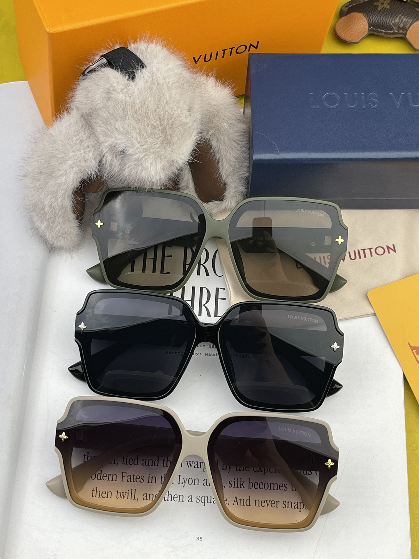 [TOP] Louis Vuitton LV Square-Rimmed Sunglasses - 3 Color