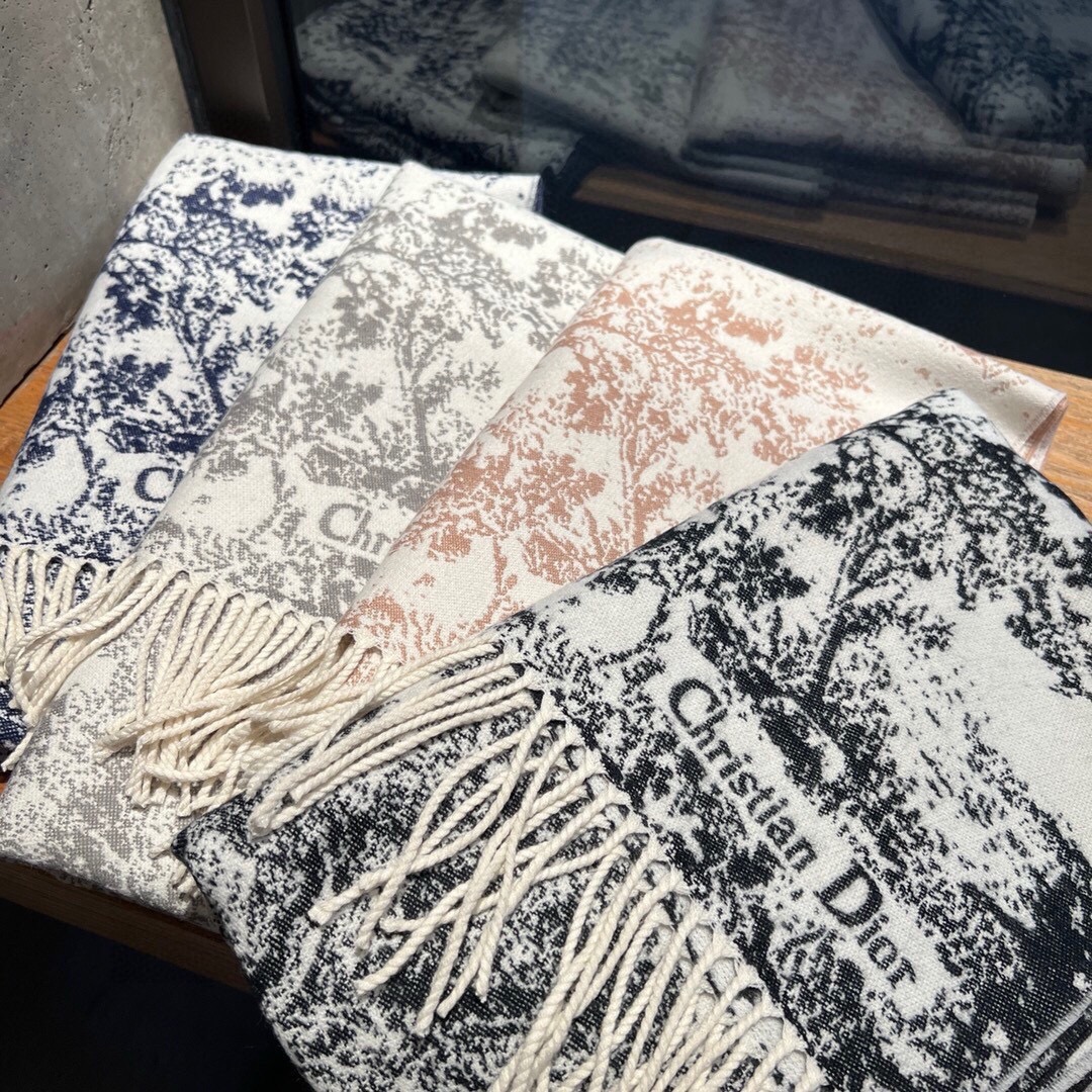 [TOP] Christian Dior Scarf 200*45cm - 4 Colors