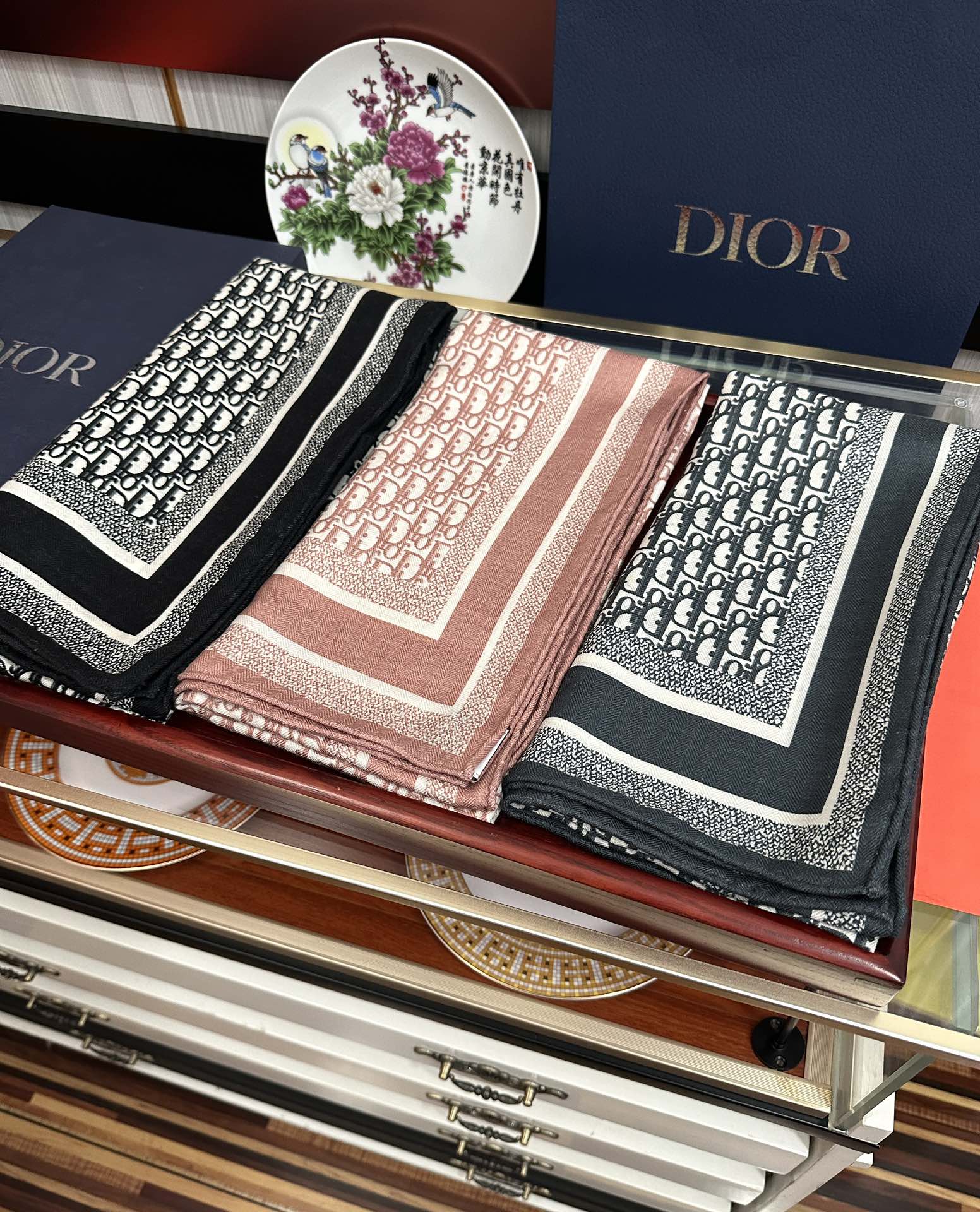 [TOP] Christian Dior  Scarf 65x185cm - 3 Colors