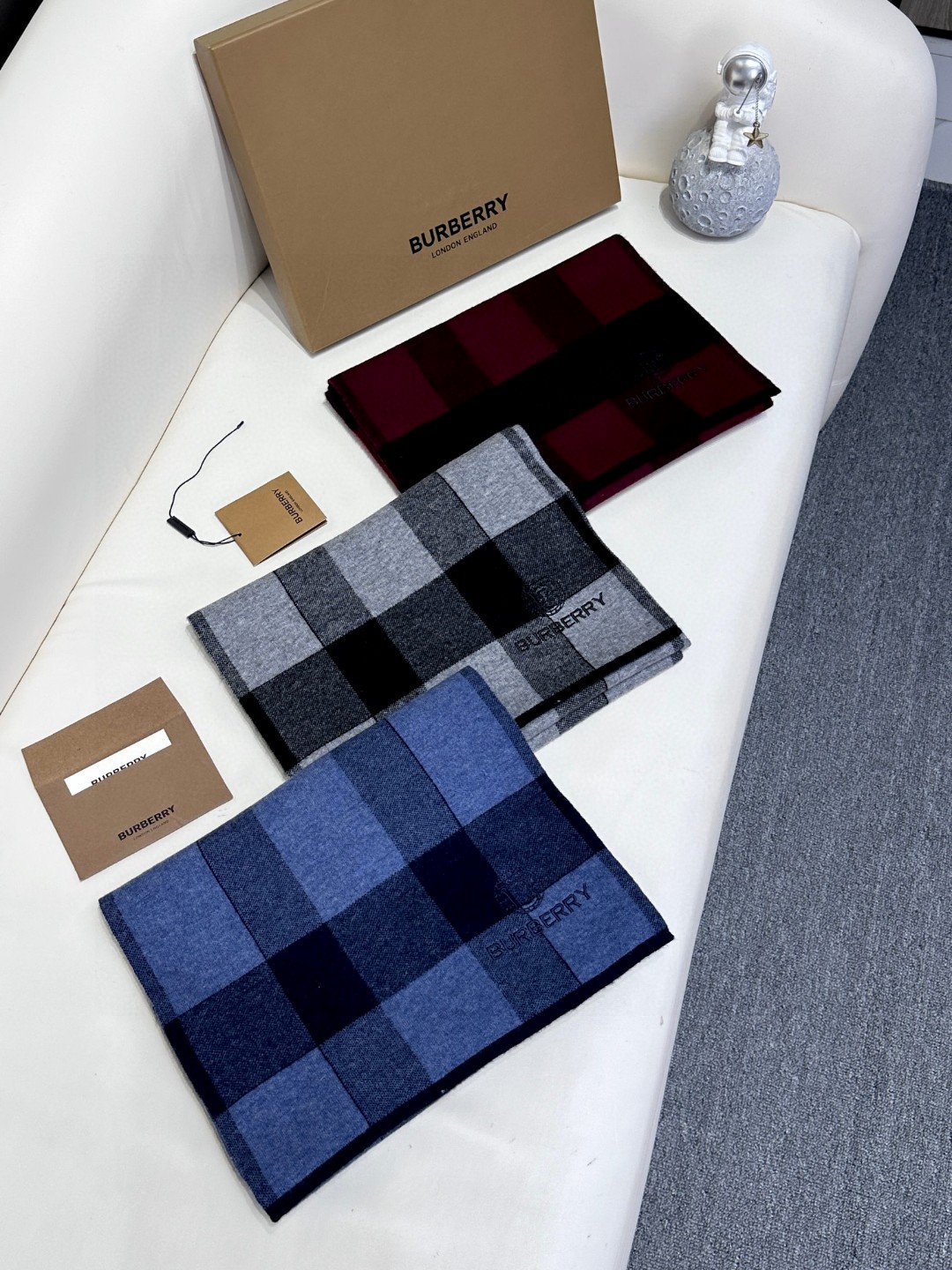 [TOP] BURBERRY Cashmere Scarf 180*32cm- 3 Color