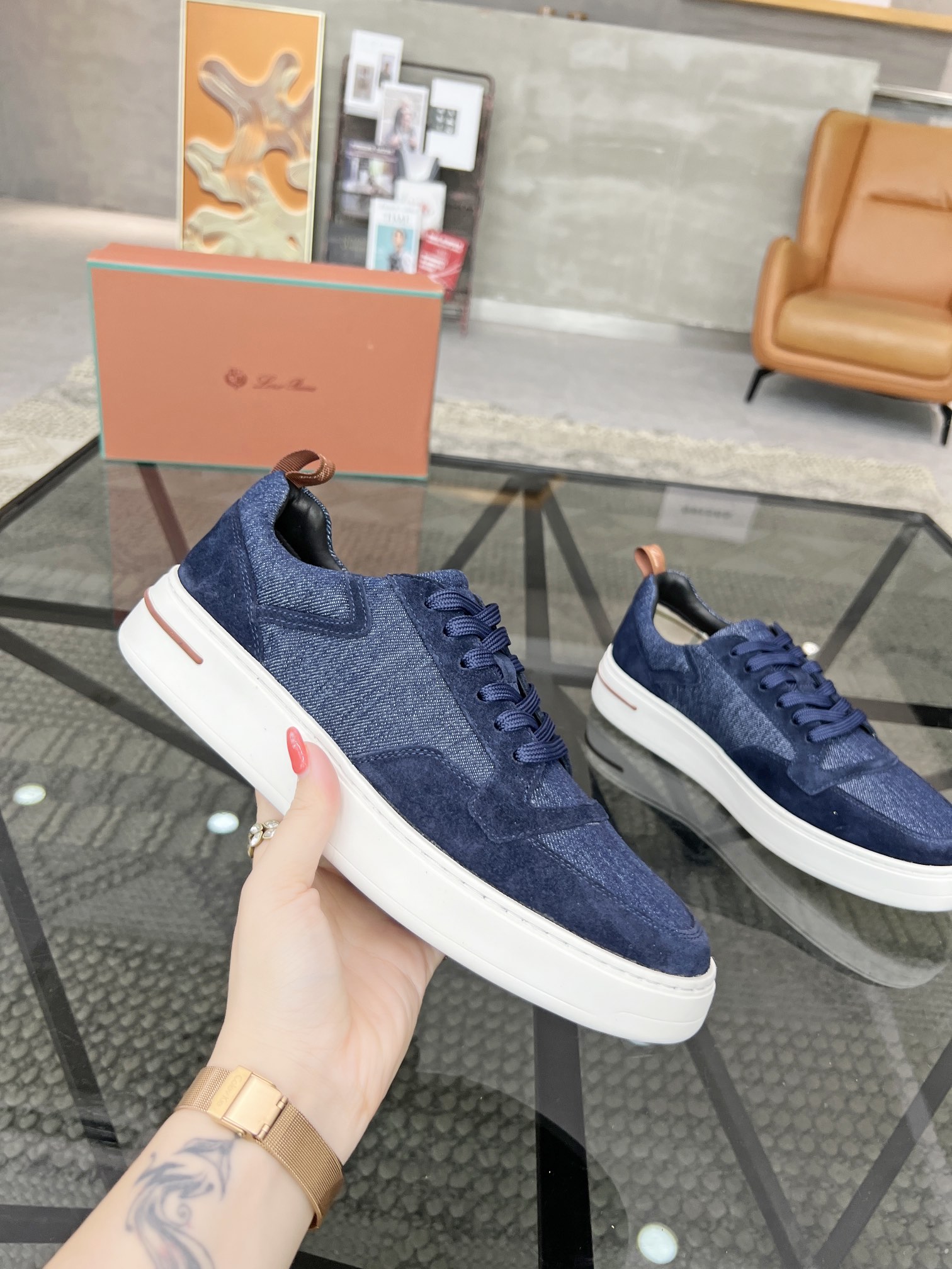 [TOP] Louis Vuitton LV Men's Shoes - Blue