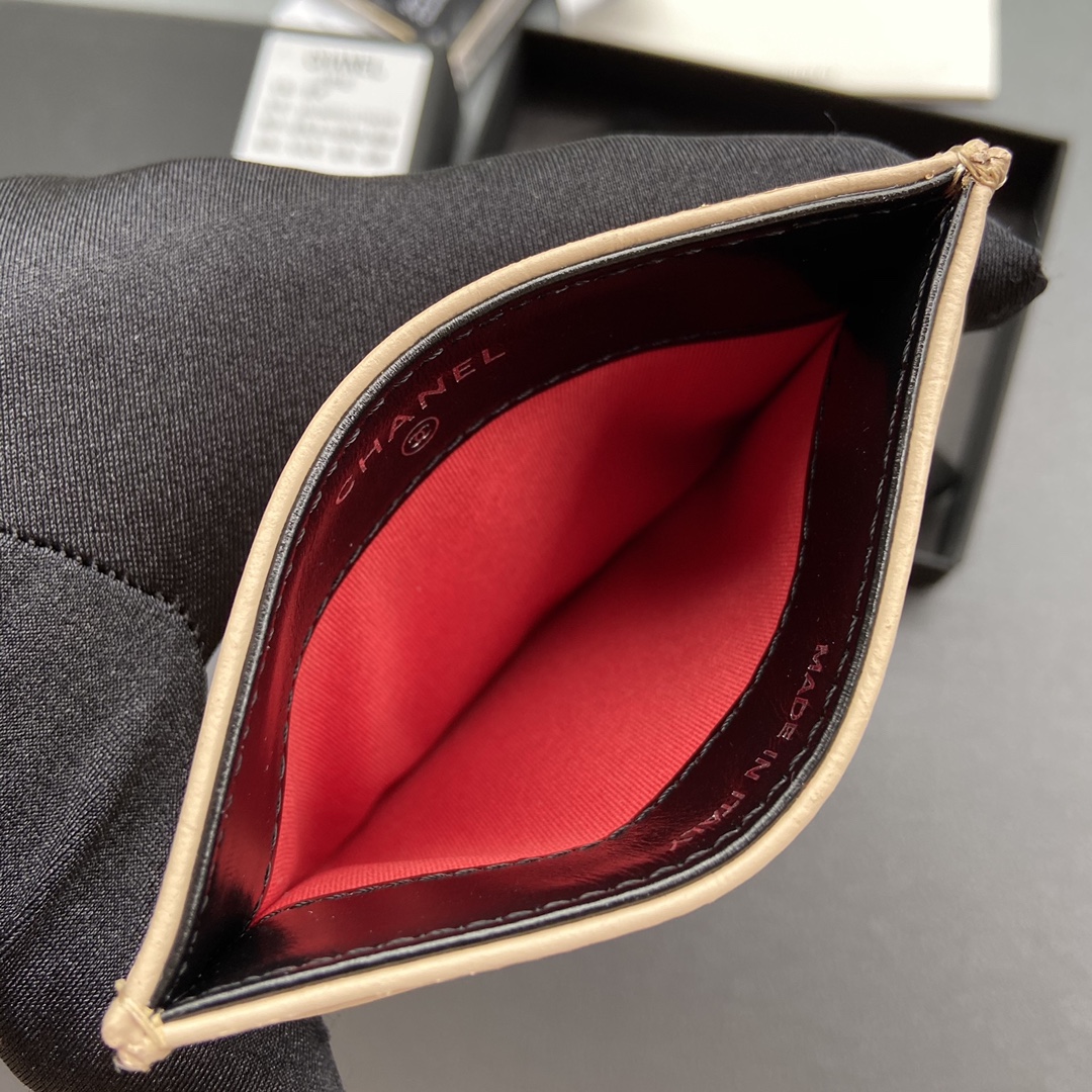 [TOP] CHANEL Card Holder Wallet 11×7.5cm - 3 Color & GHW