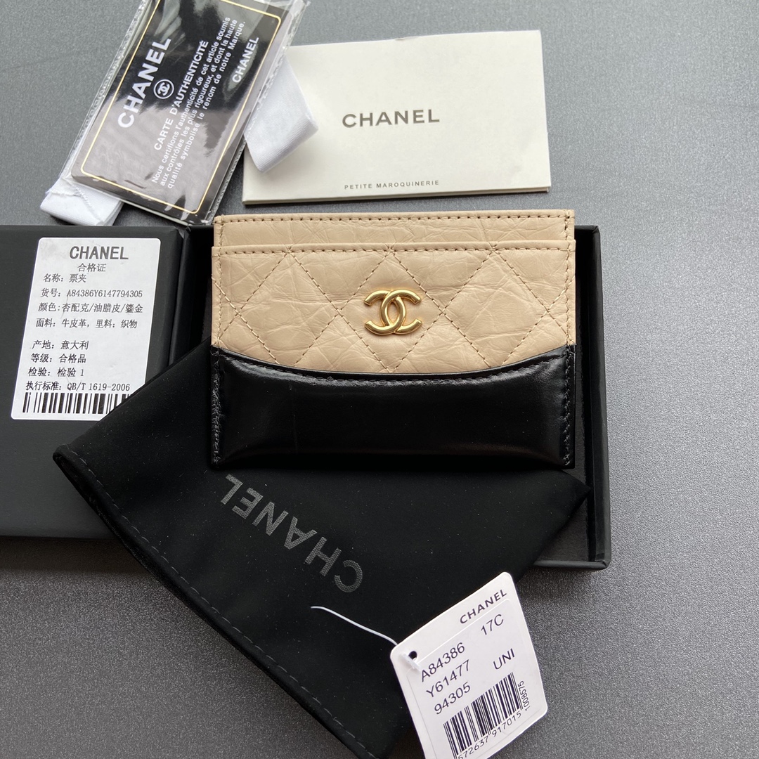 [TOP] CHANEL Card Holder Wallet 11×7.5cm - 3 Color & GHW