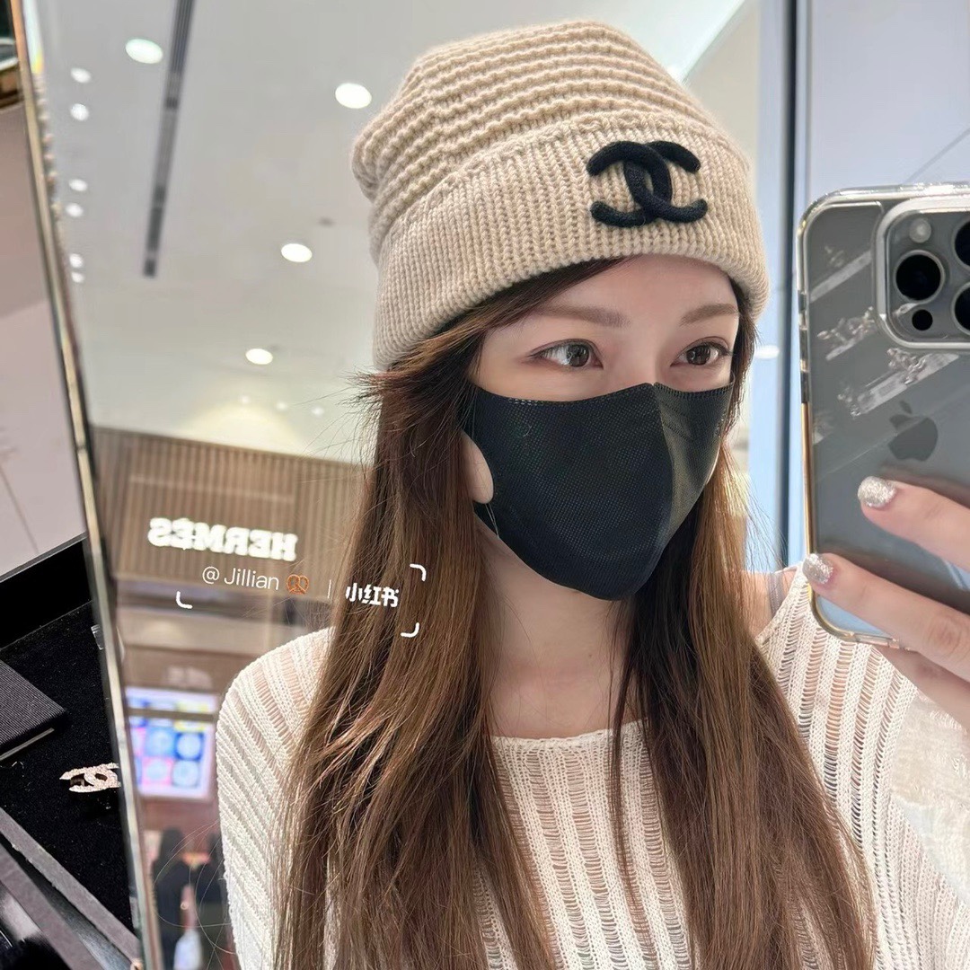 [TOP] CHANEL Knitted Hat - 5 Colour