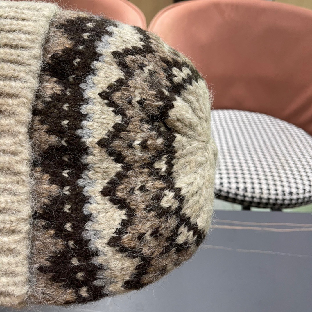[TOP] CELINE Wool Knitted Hat - 4 Colour