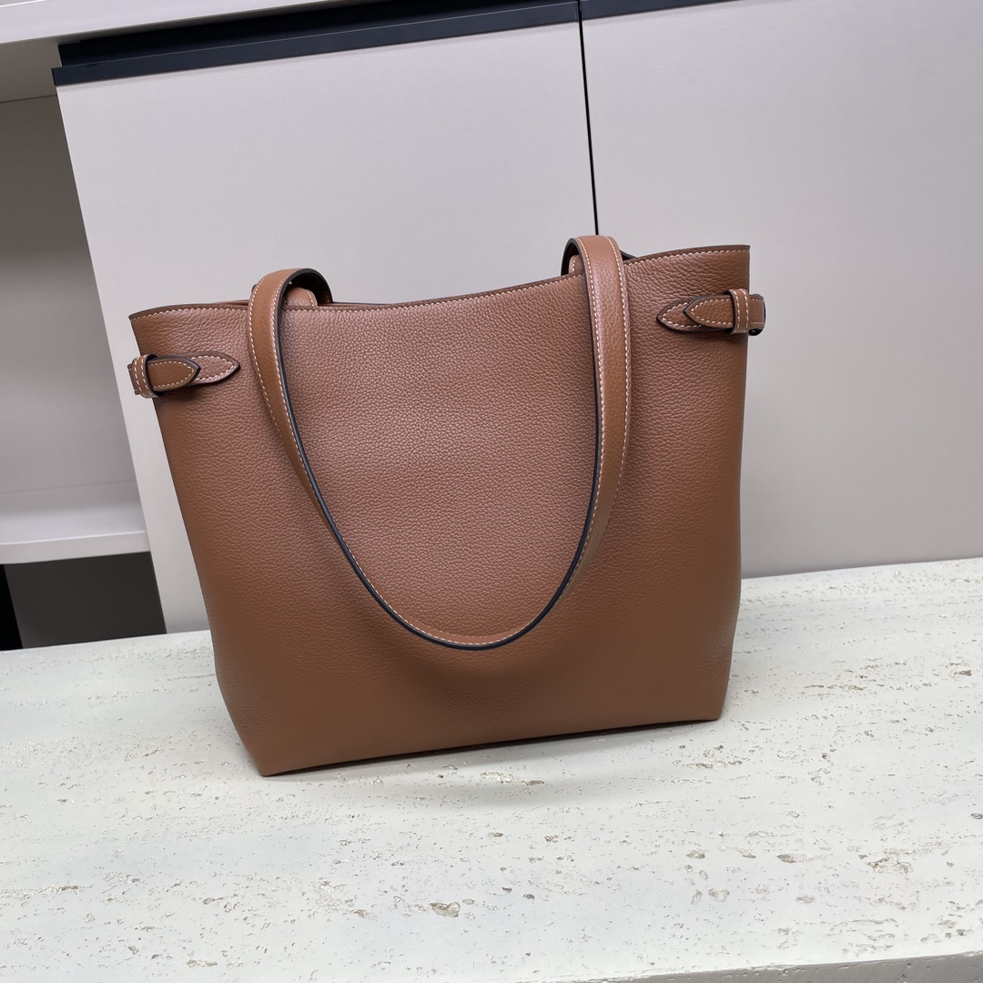 [TOP] CELINE Cabas Bags Granulated Cow Leather Handbag - 24*25*12CM - 2 Colour