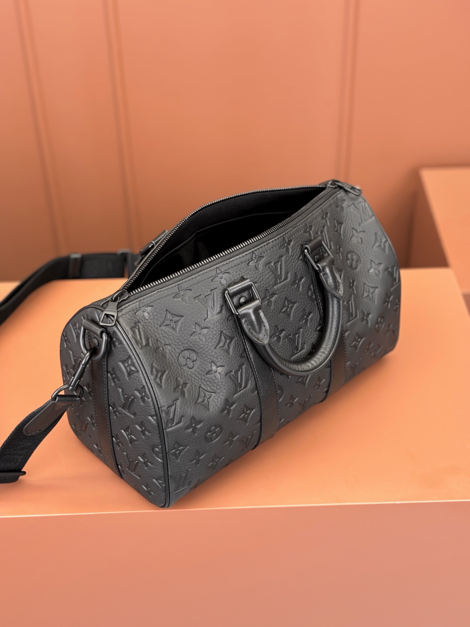 [TOP] Louis Vuitton LV Keepall Bandoulière 35 Travel Bag 34x21x16cm - Black