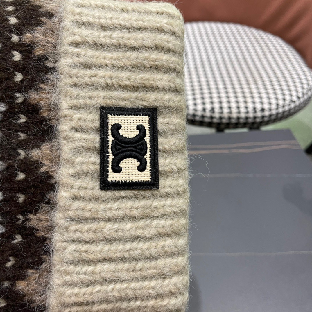 [TOP] CELINE Wool Knitted Hat - 4 Colour