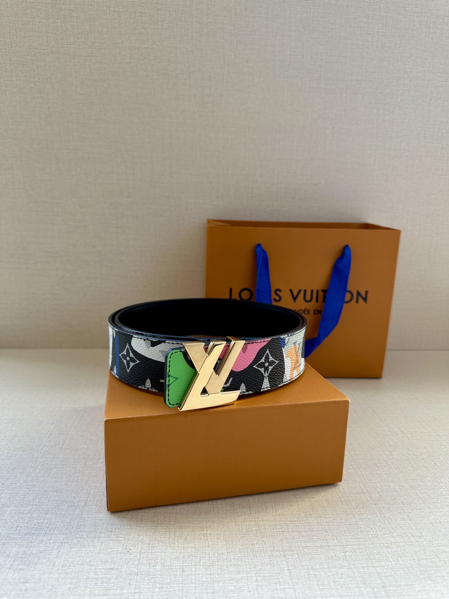 [TOP] Louis Vuitton LV Initiales Reversible Belt - 4.0CM