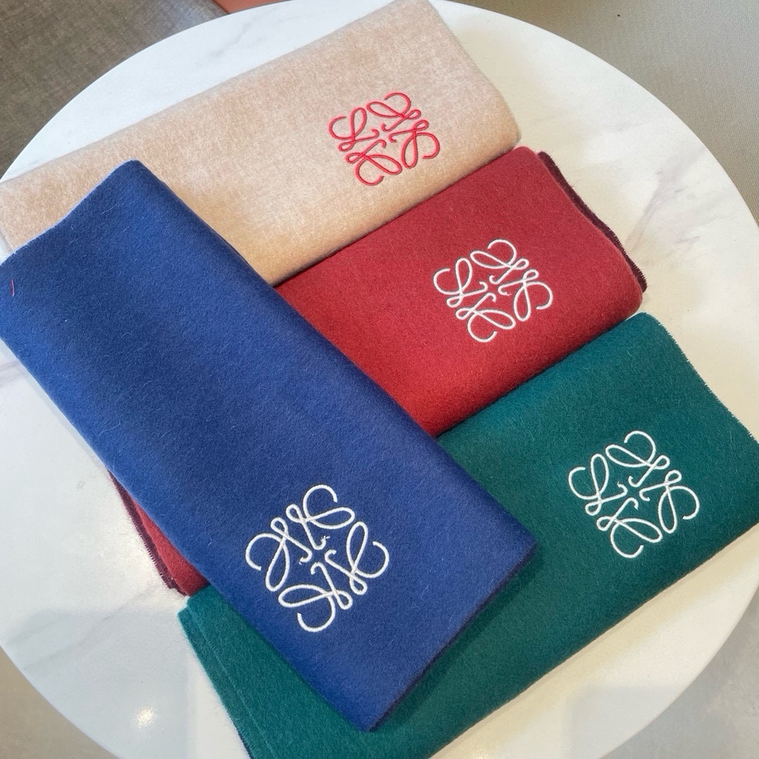 [TOP] LOEWE Wool Scarf  30*180CM - 4 Color