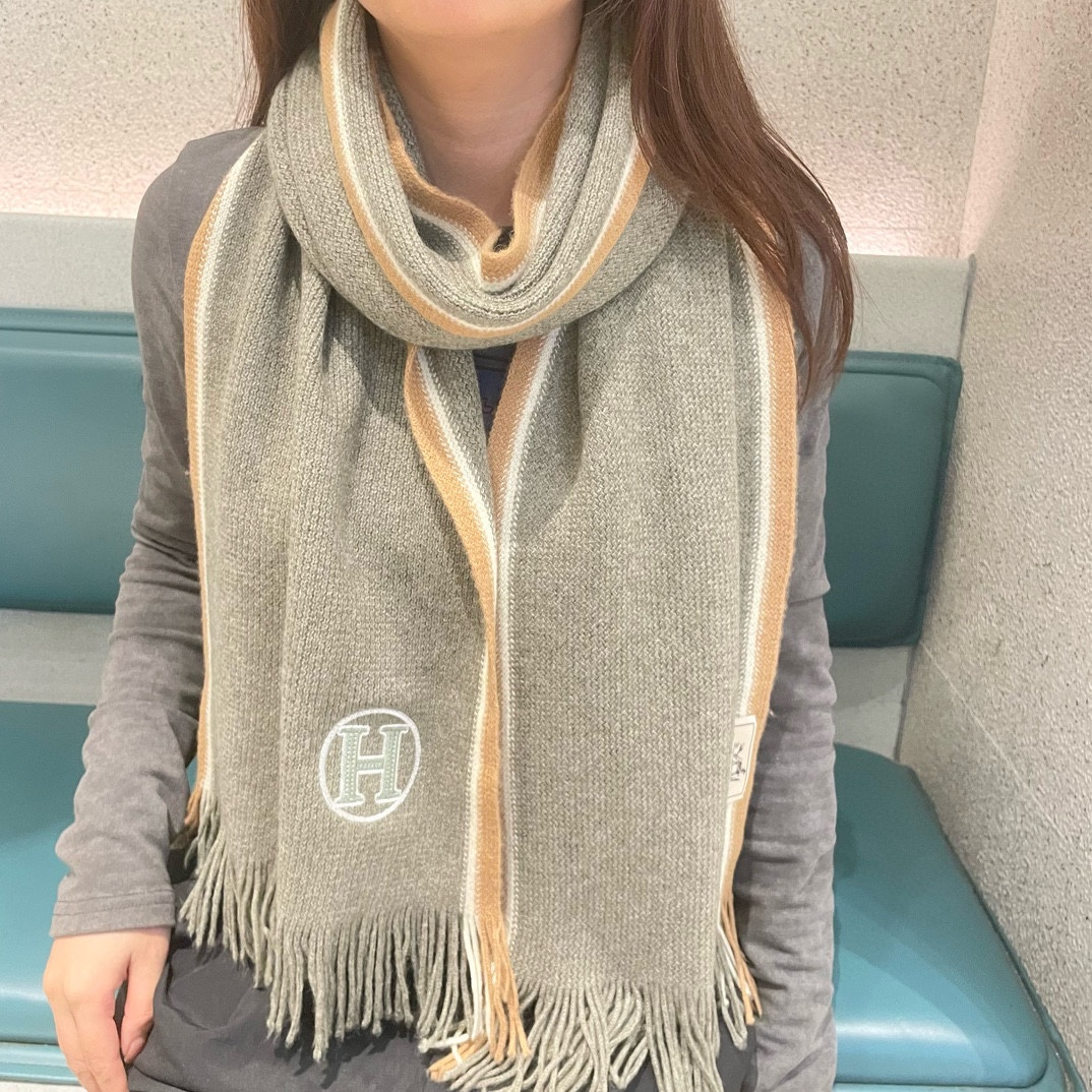 [TOP] HERMES Scarf 32x180cm - 3 Colors