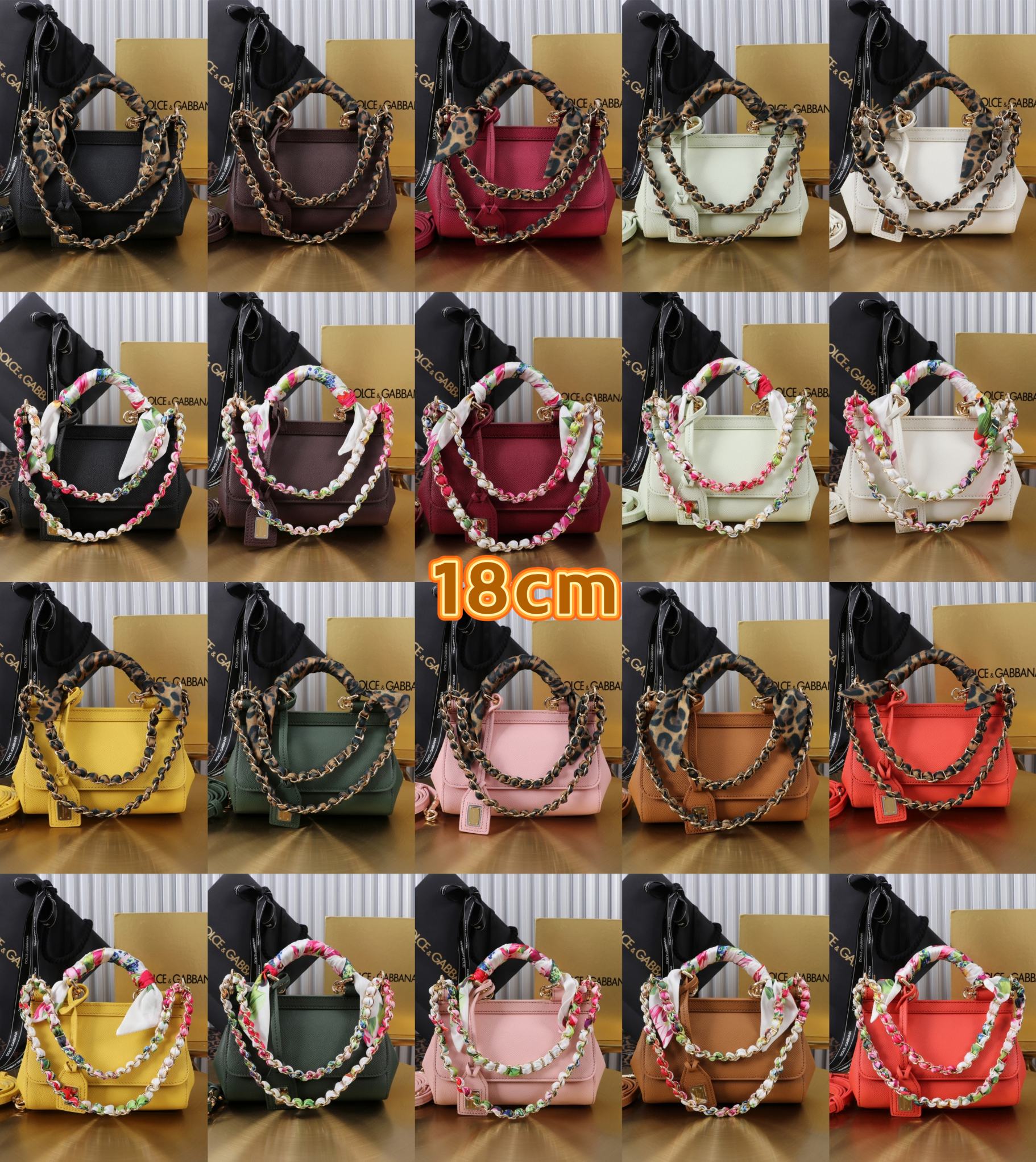 [TOP] Dolce & Gabbana D&G Sicily Bag 18x11x6cm - 20 Color