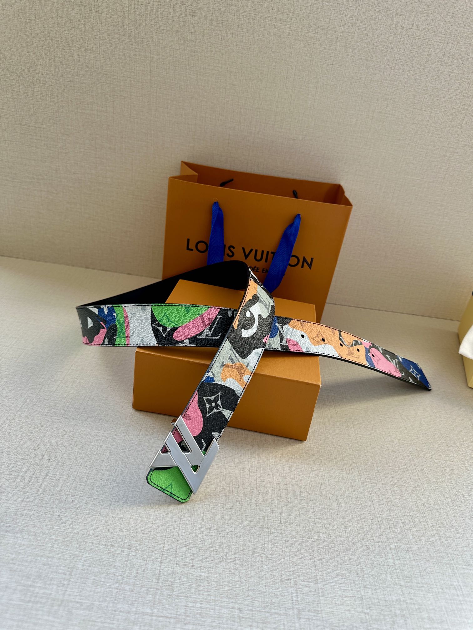 [TOP] Louis Vuitton LV Initiales Reversible Belt - 4.0CM