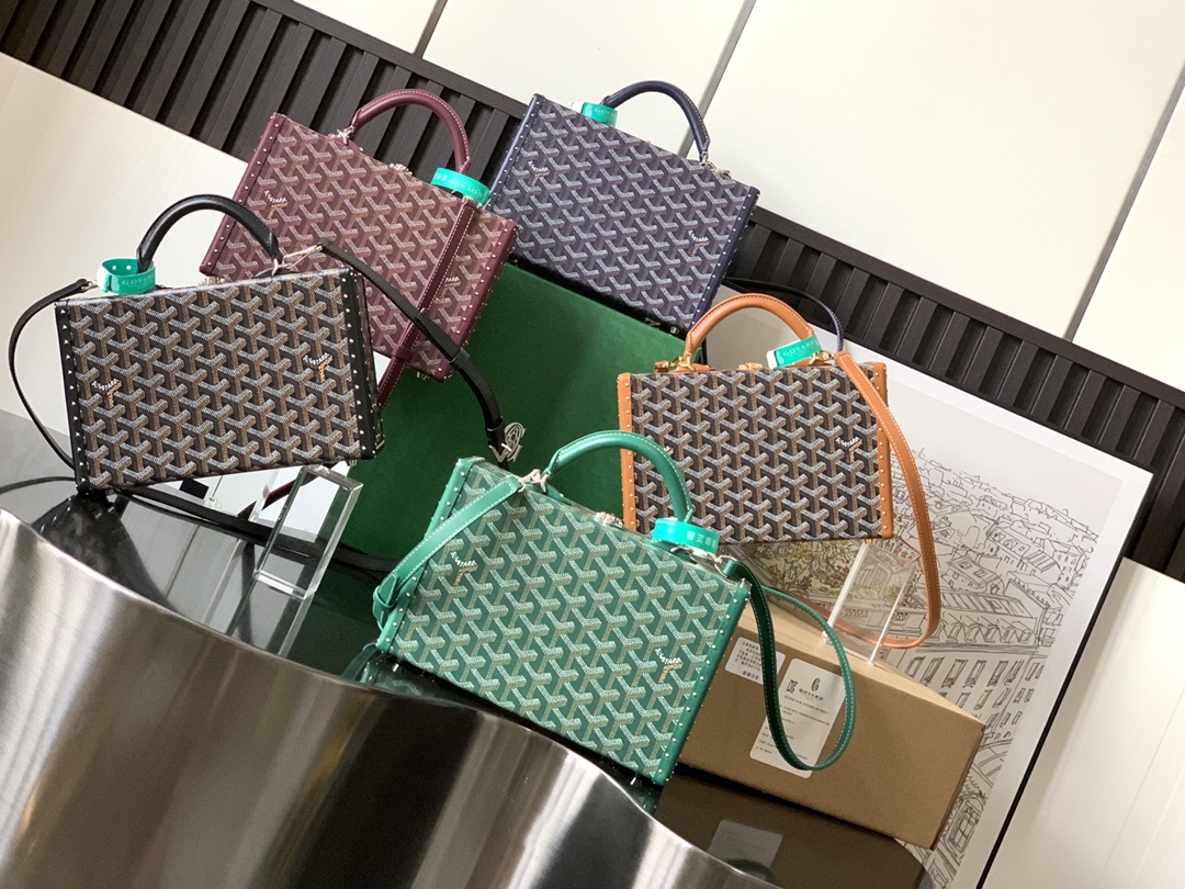 [TOP] Goyard Grand Hôtel Trunk Bag  17  x 7.7  x 24.5 cm- 5 Colors